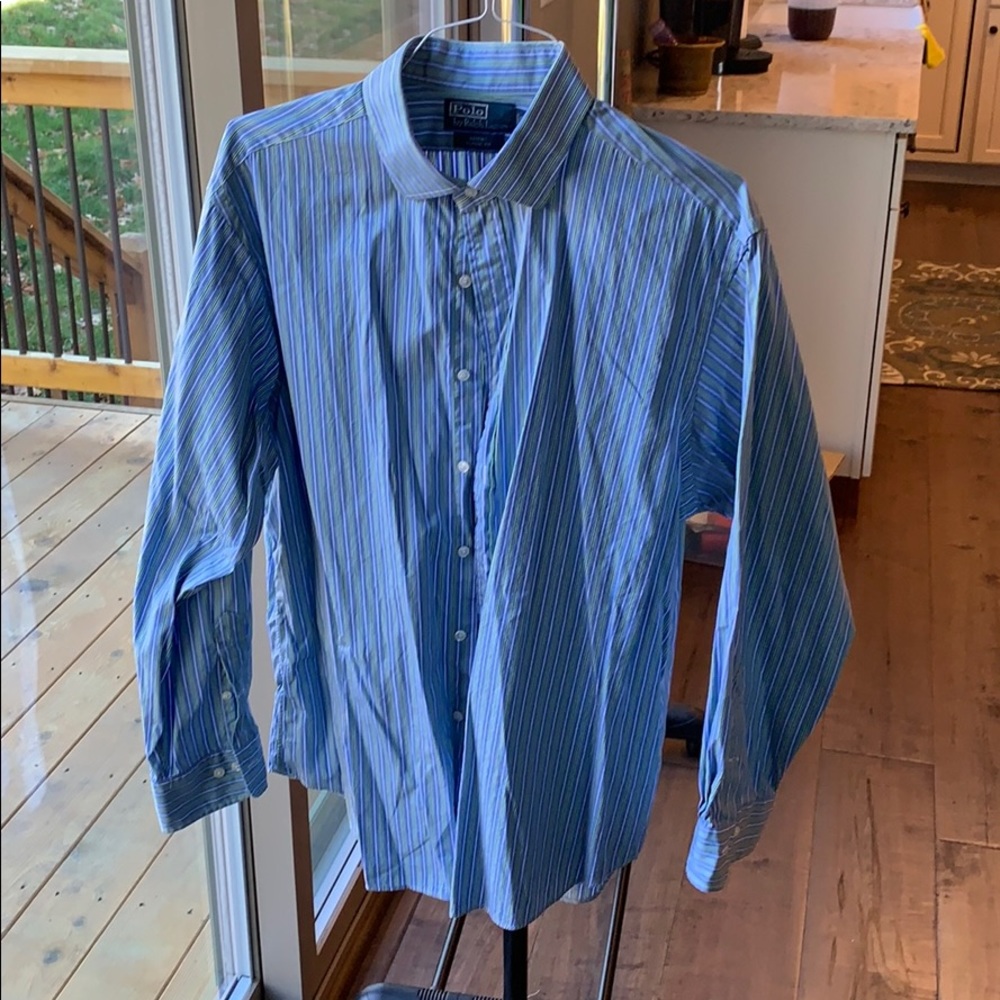 Ralph Lauren dress shirt 17 1/2 34/35 blue